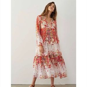 RARE Christy Dawn Paloma Dress Tiered Floral XS/S